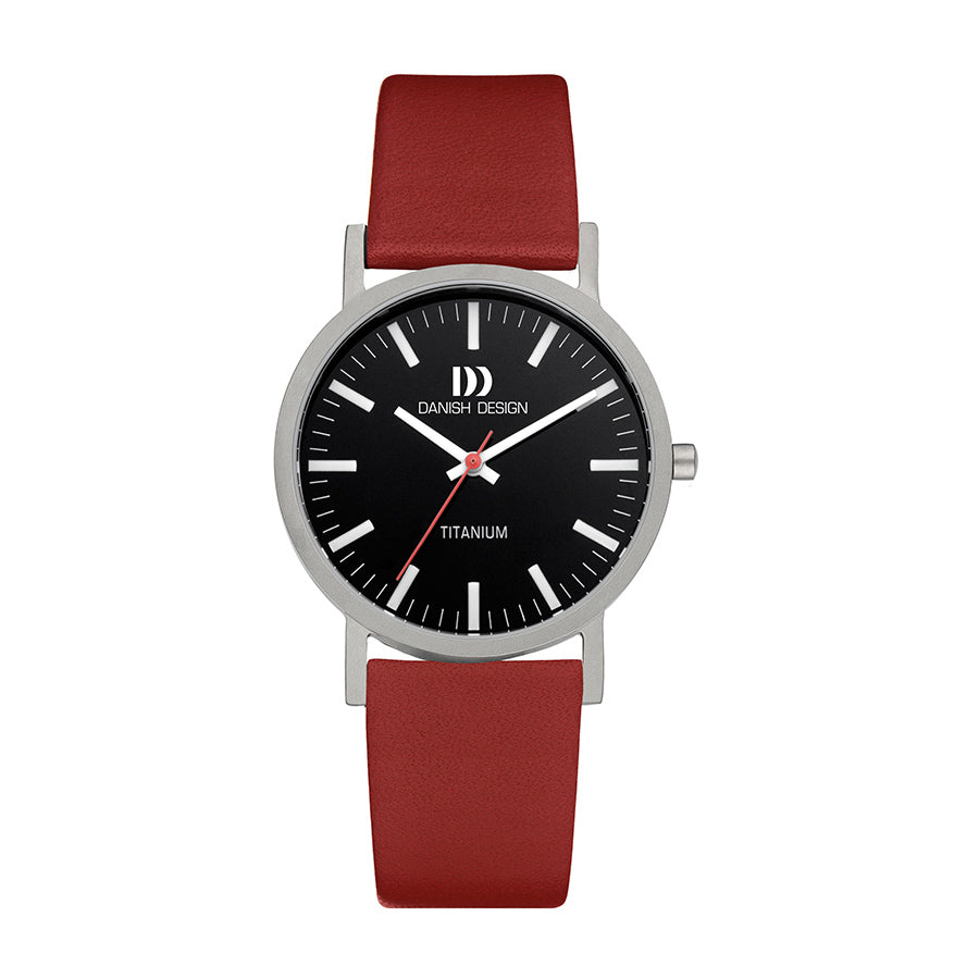 Rhine titanium black & red medium watch - DDIQ21Q199