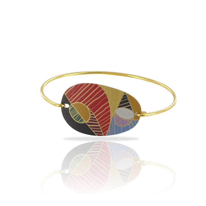 Cubism Gold Bangle - 3035003