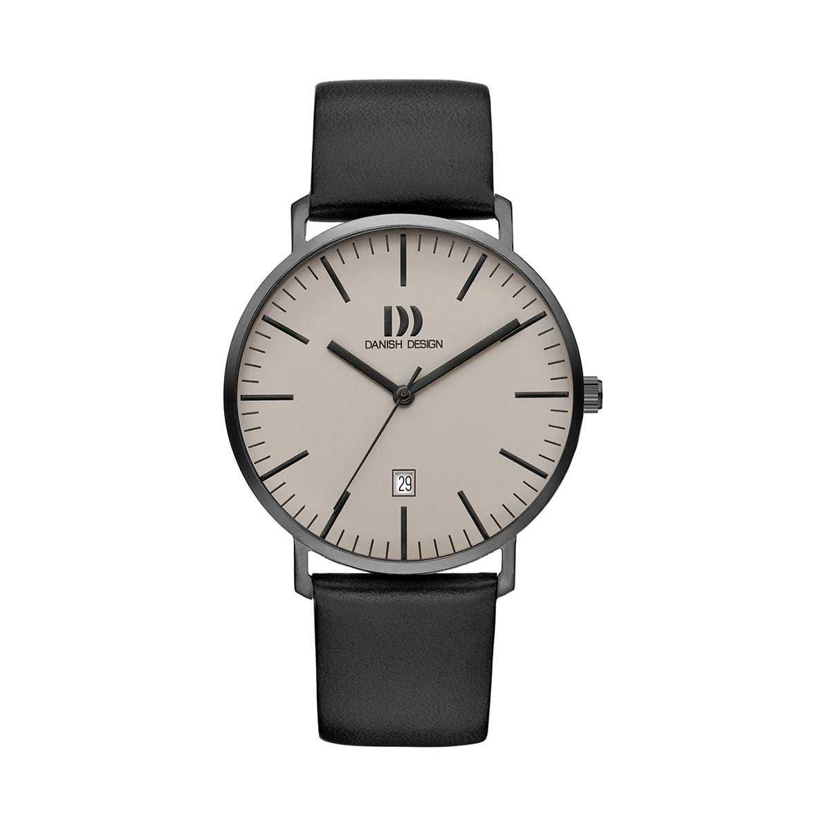 Hudson stainless steel, mist grey dial, charcoal ion case watch - DDIQ14Q1237