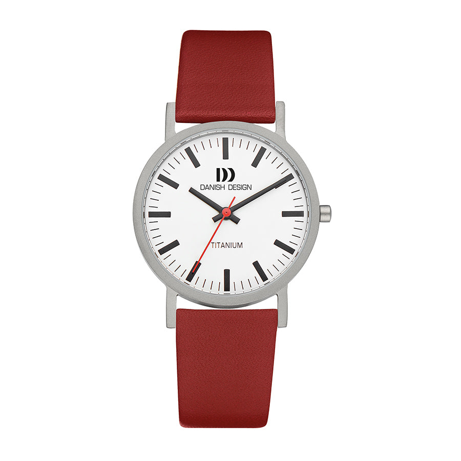 Rhine titanium white & red medium watch - DDIQ19Q199