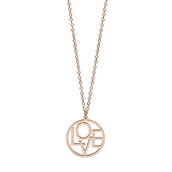 Marsala Love Rose Gold Necklace - 220257