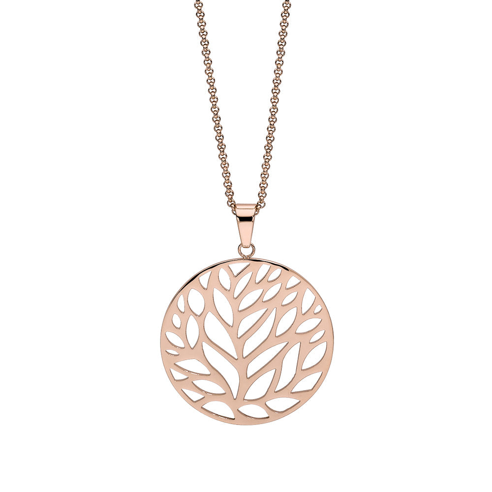 Cascia Tree Rose Gold Necklace - 220338