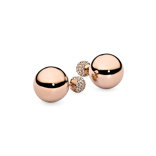 Asti Rose Gold Light Peach Earrings - 301482