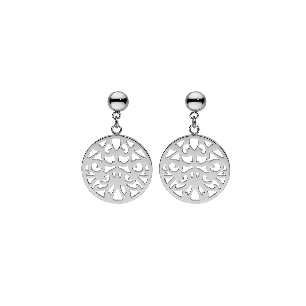 Cascia Flower Stainless Steel Earrings - 301577