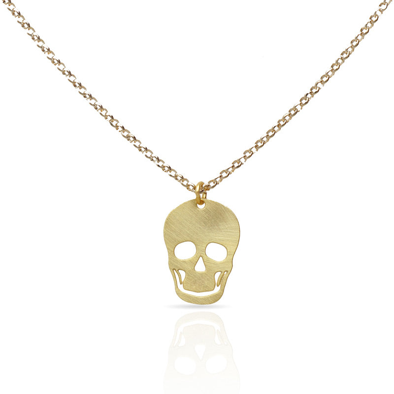 Skull Gold Short Pendant - 3052032