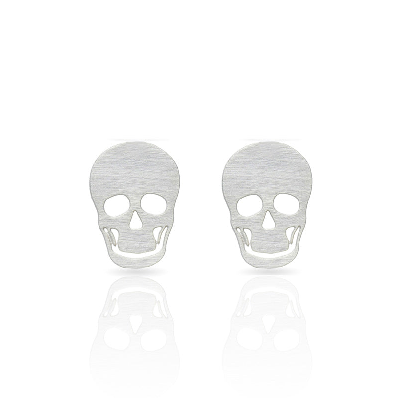 Silver Skull Earrings - 3052046