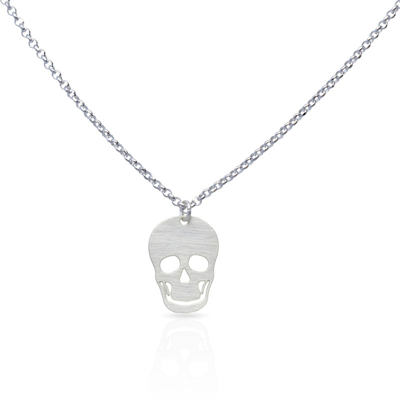 Skull Silver Short Pendant - 3052061