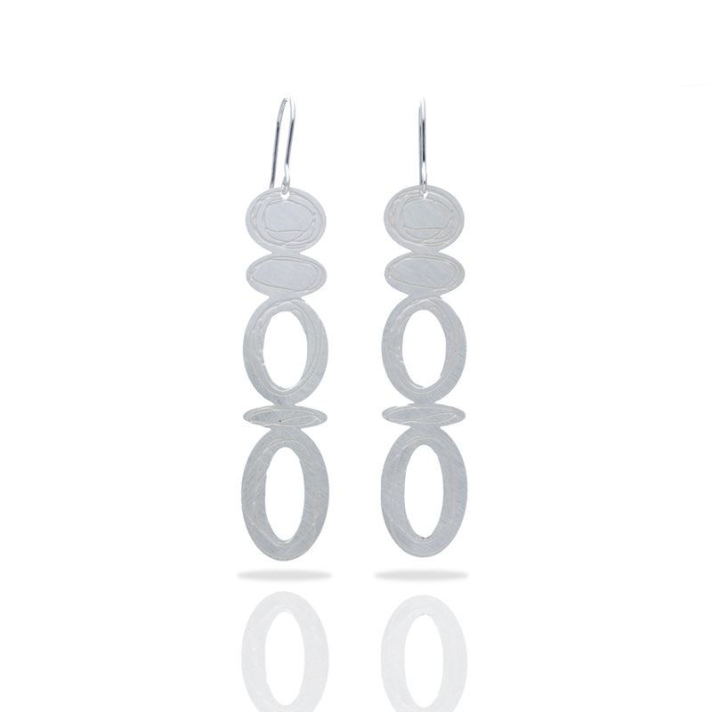 Opera Large Silver Earrings - 3063001