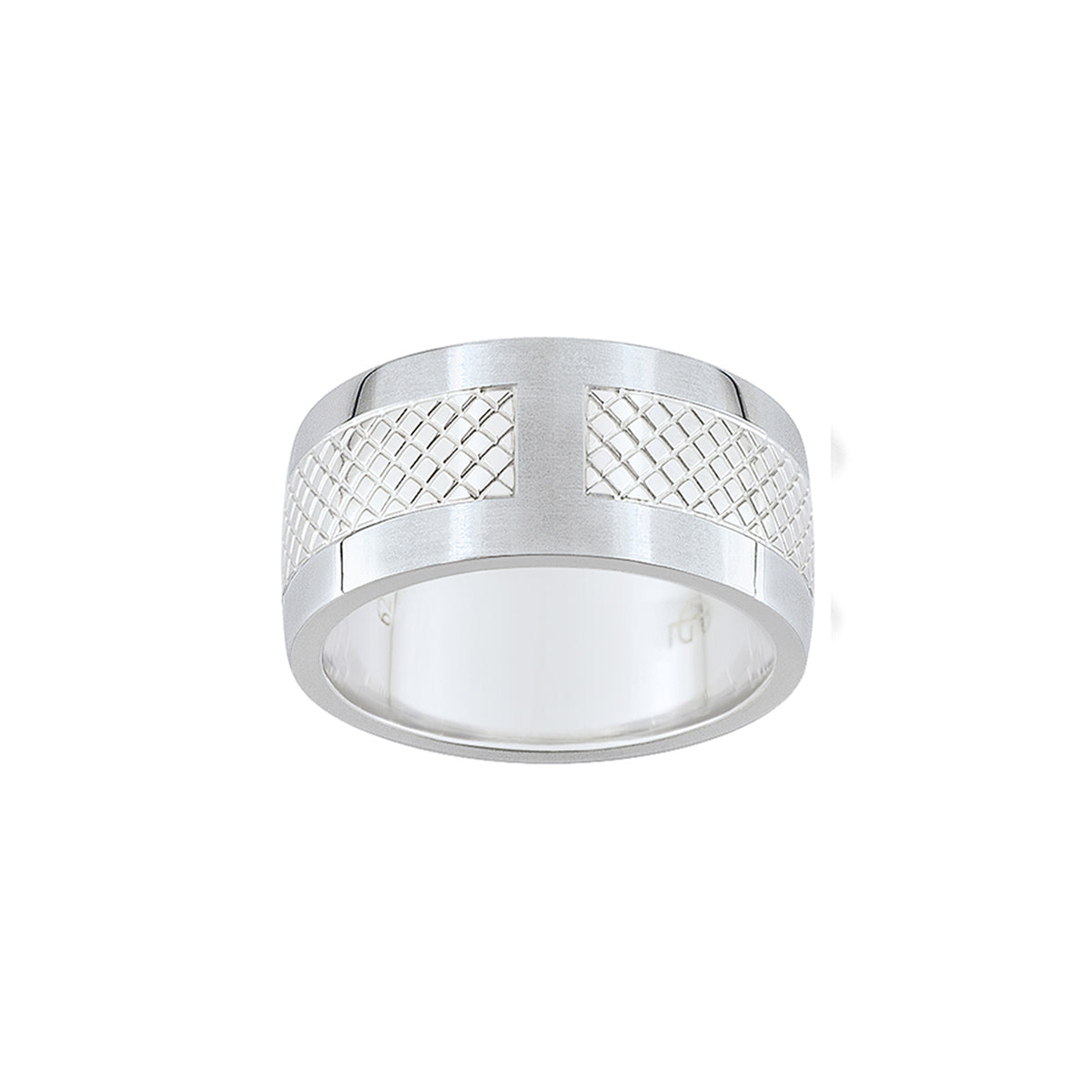 Stainless steel patterned ring - GL4TL005A