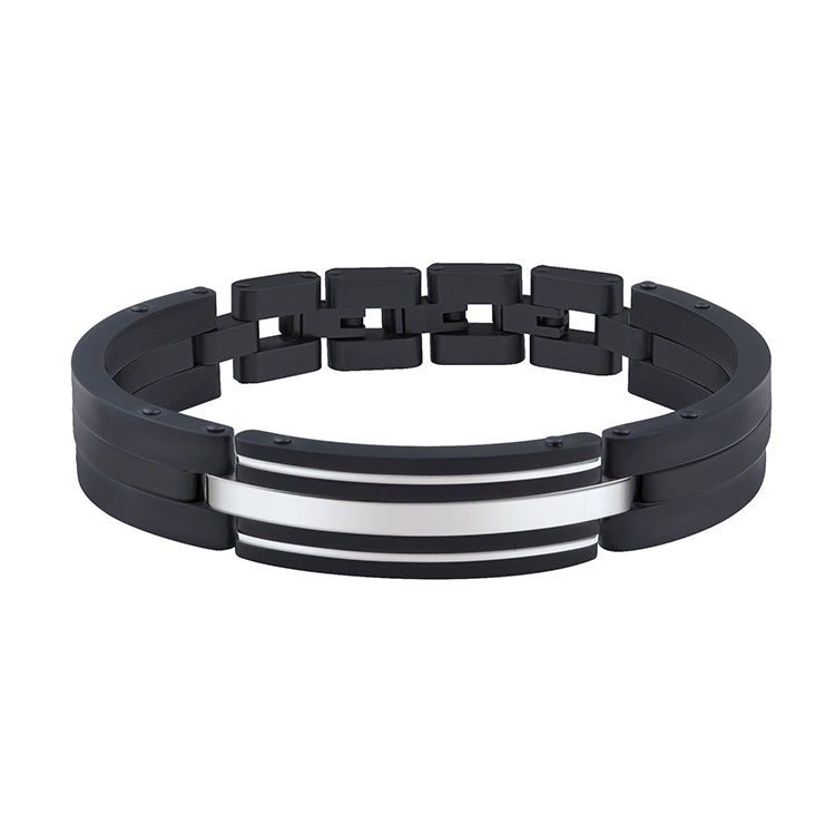 Black PVD and stainless steel bracelet - GL4TN721AN