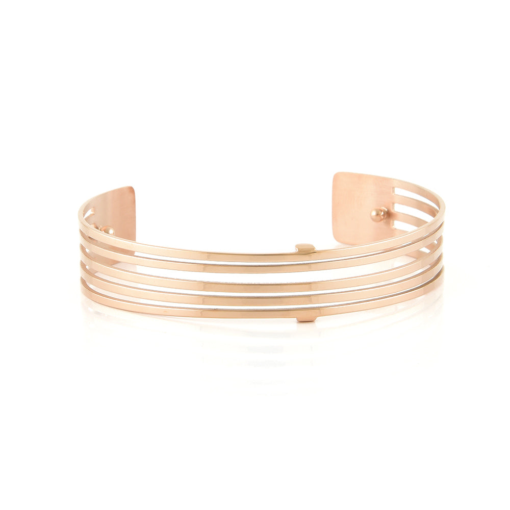 Stripe Narrow Rose Gold Bracelet - 186510