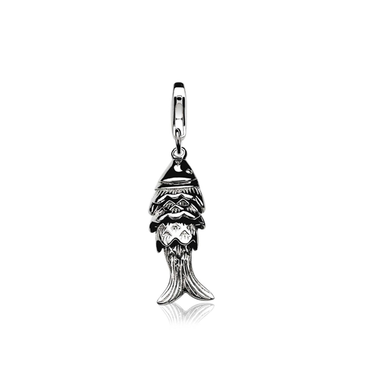 Silver Big Fish Charm - ZCH170