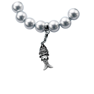 Silver Big Fish Charm - ZCH170