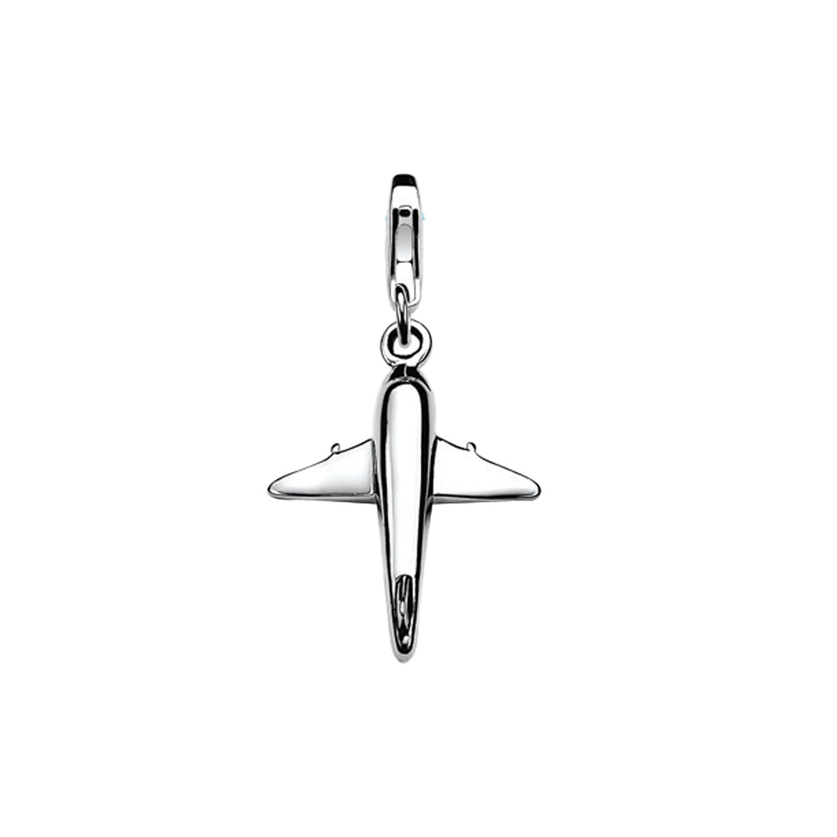 Silver Aeroplane Charm - ZCH171