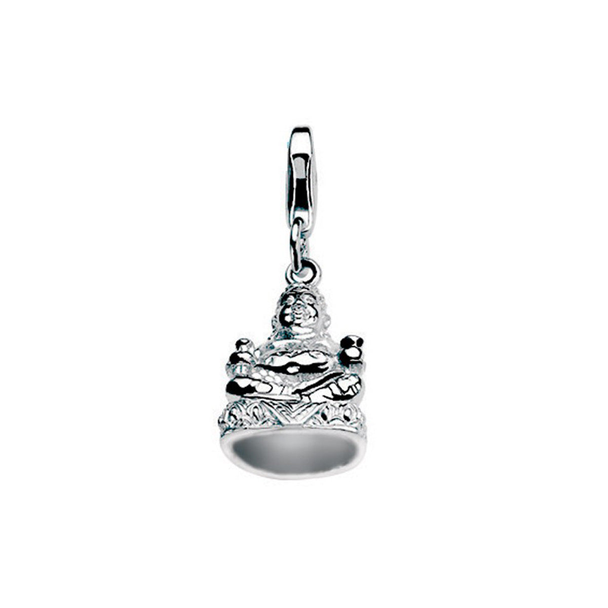 Silver Big Buddha Charm - ZCH187