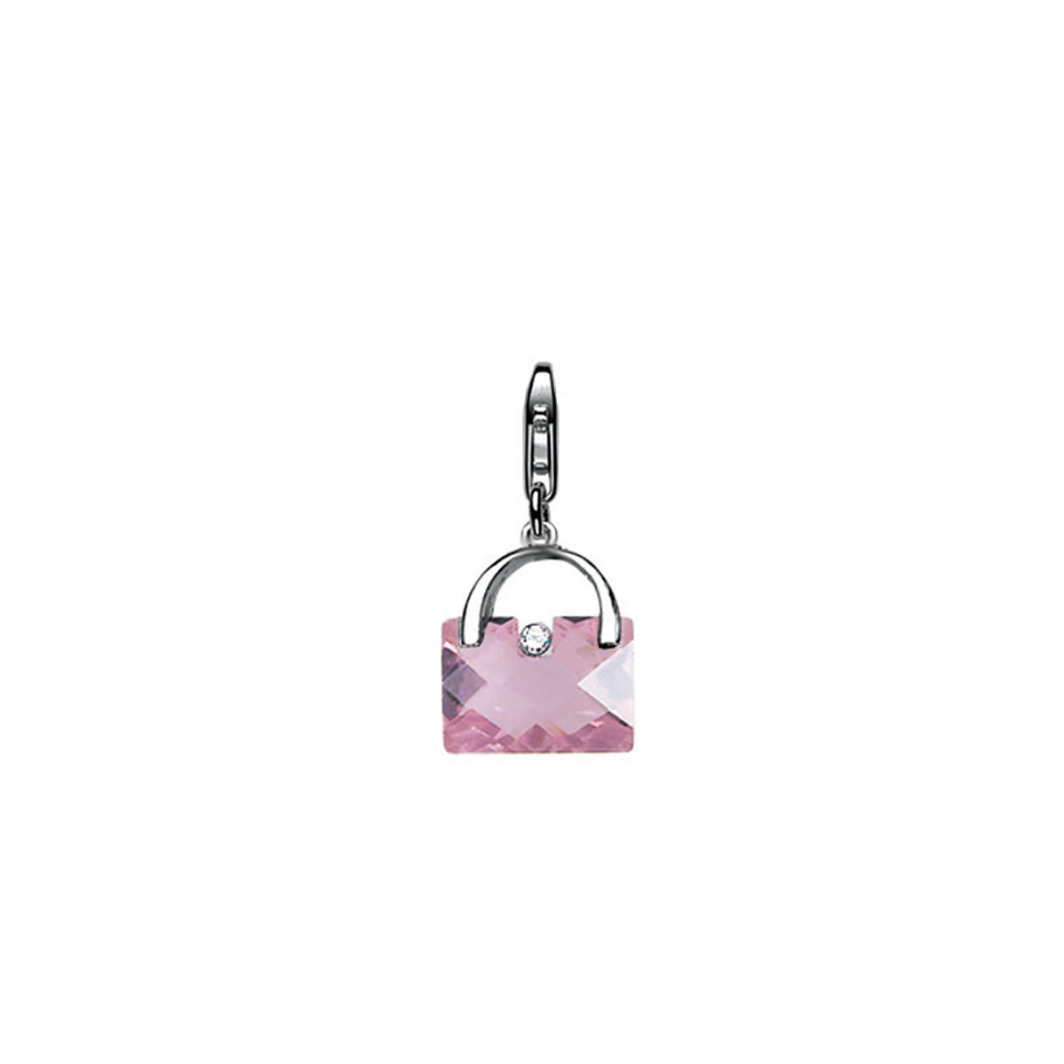 Pink Crystal Bag Charm - ZCH75