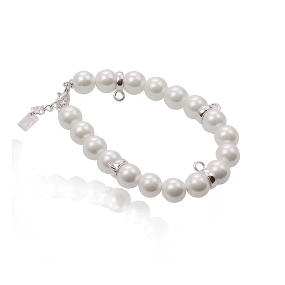 Pearl Bead Bracelet - White - ZCHA13