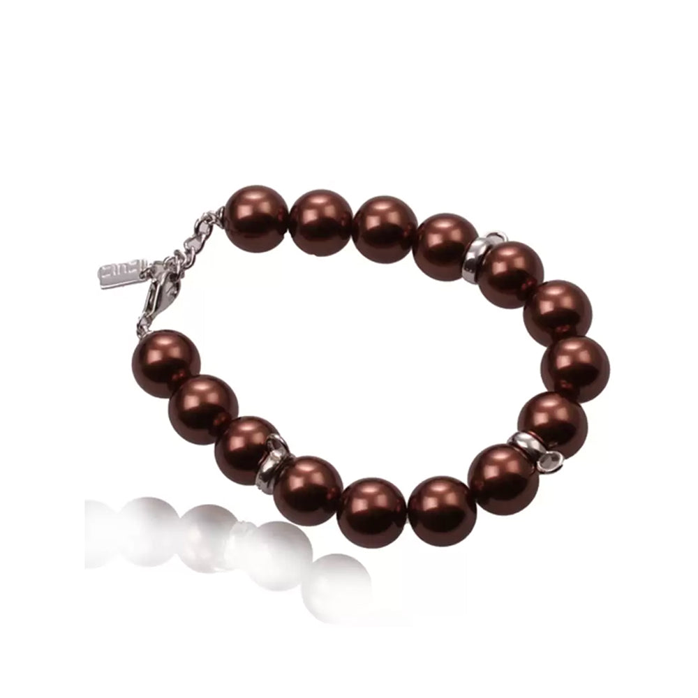 Pearl Bead Bracelet - Brown - ZCHA14B