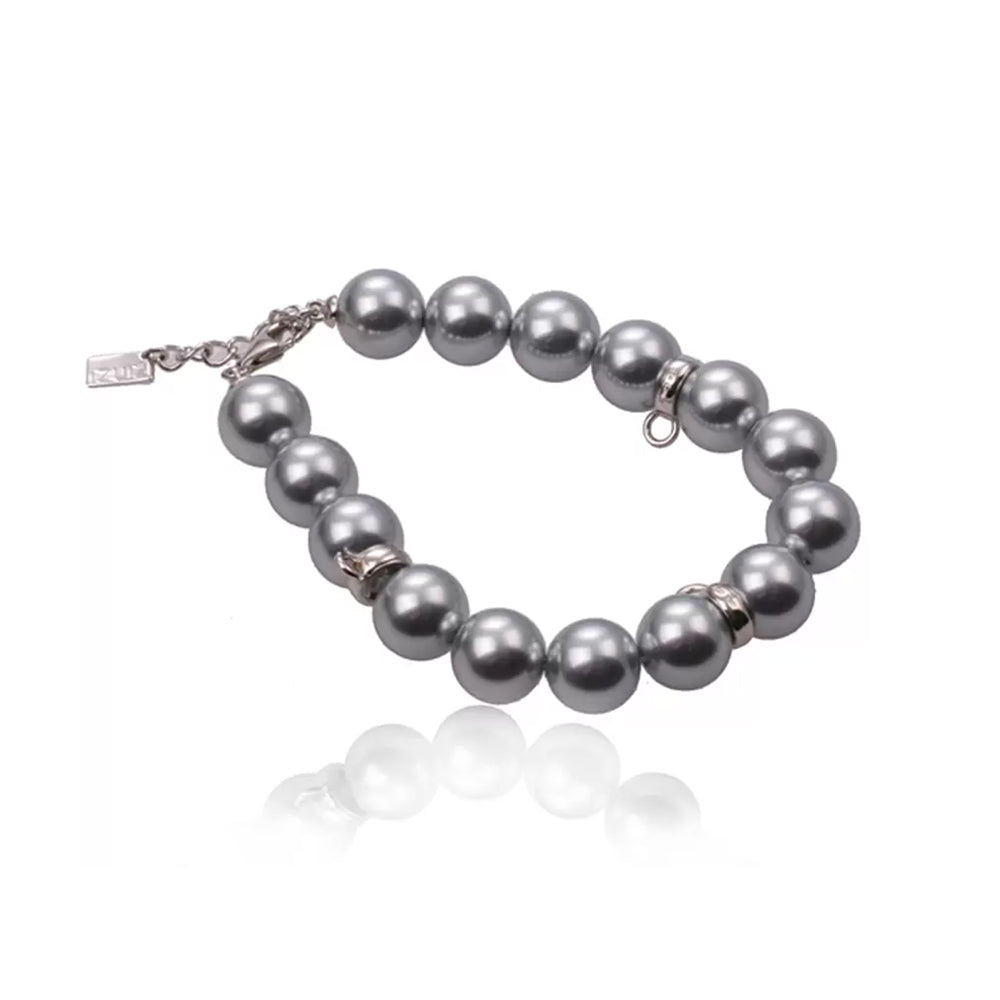 Pearl Bead Bracelet - Grey - ZCHA14G