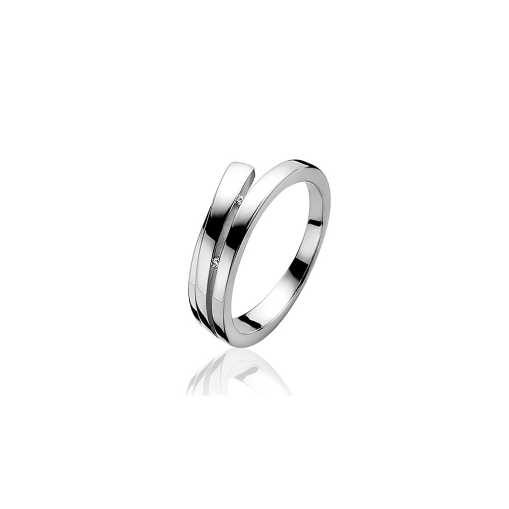 Silver Diamond Ring - ZDR37