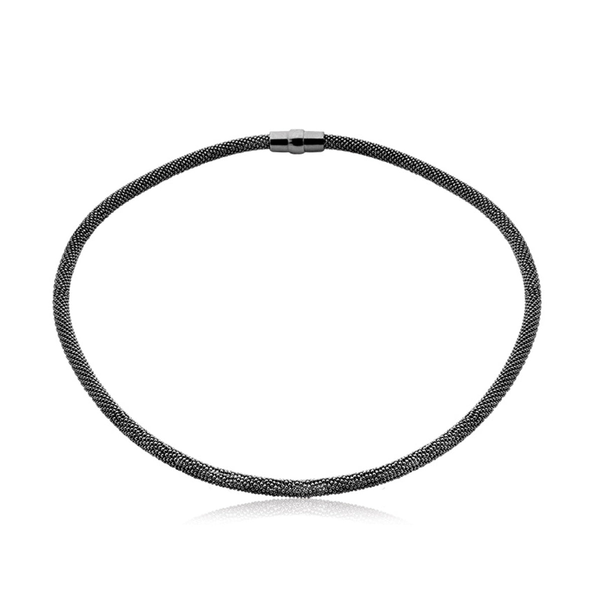 Mesh Necklace - Black - ZIC681Z