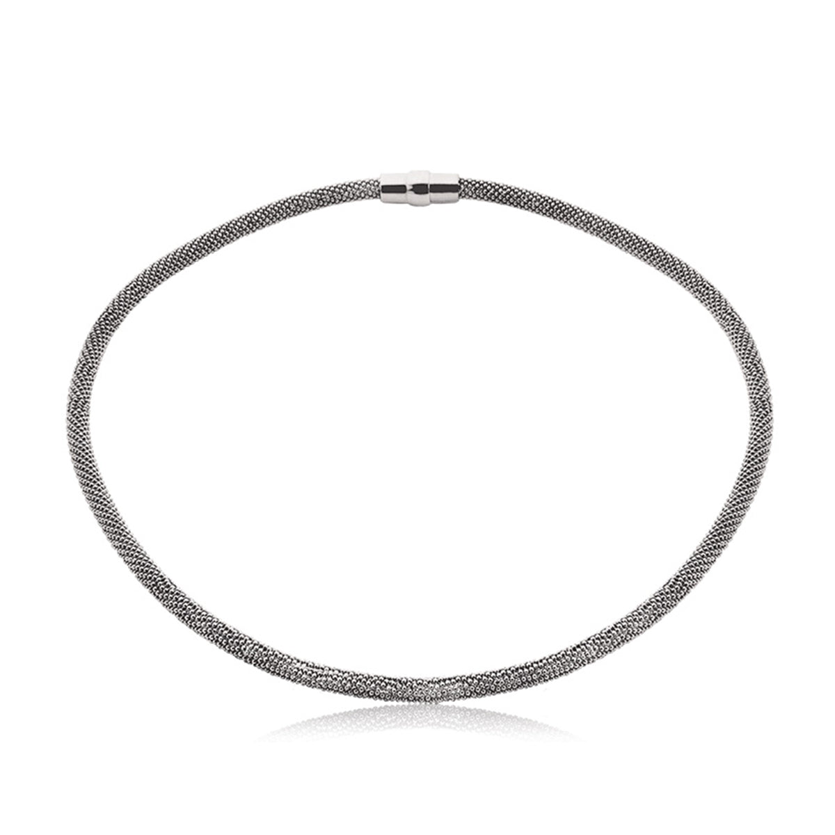 Mesh Necklace - Silver - ZIC681