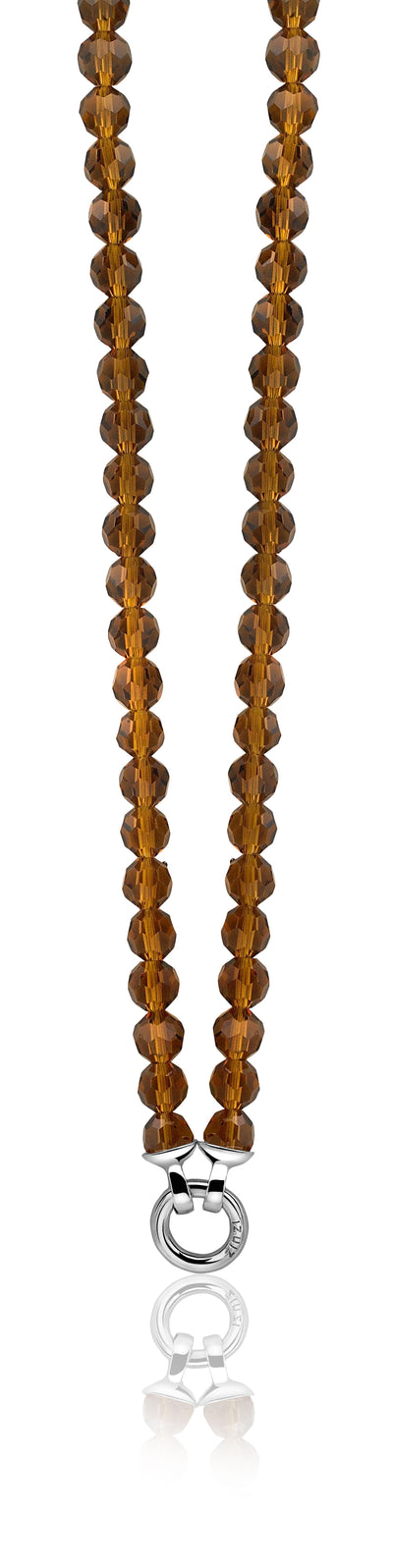 Bead Necklace Strand - Amber - ZIC401BB