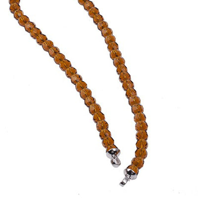 Bead Necklace Strand - Amber - ZIC401BB