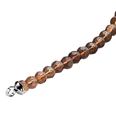 Bead Necklace Strand - Amber - ZIC401BB