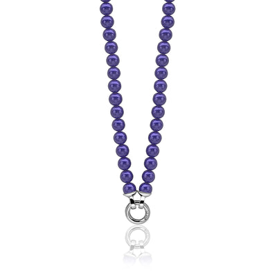 Bead Necklace Strand - Blue Pearl - ZIC401BL