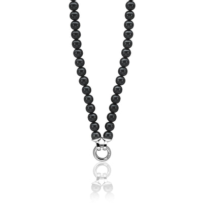 Bead Necklace Strand - Black Pearl - ZIC401ZP