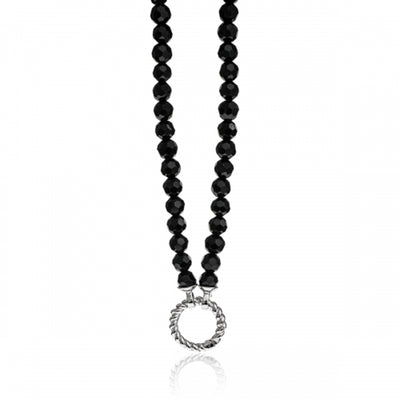 Bead Necklace Strand - Black - ZIC401Z