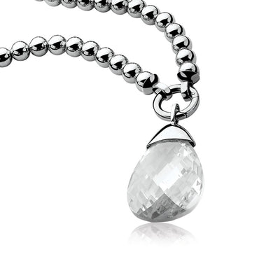 Silver Ball Necklace - ZIC621