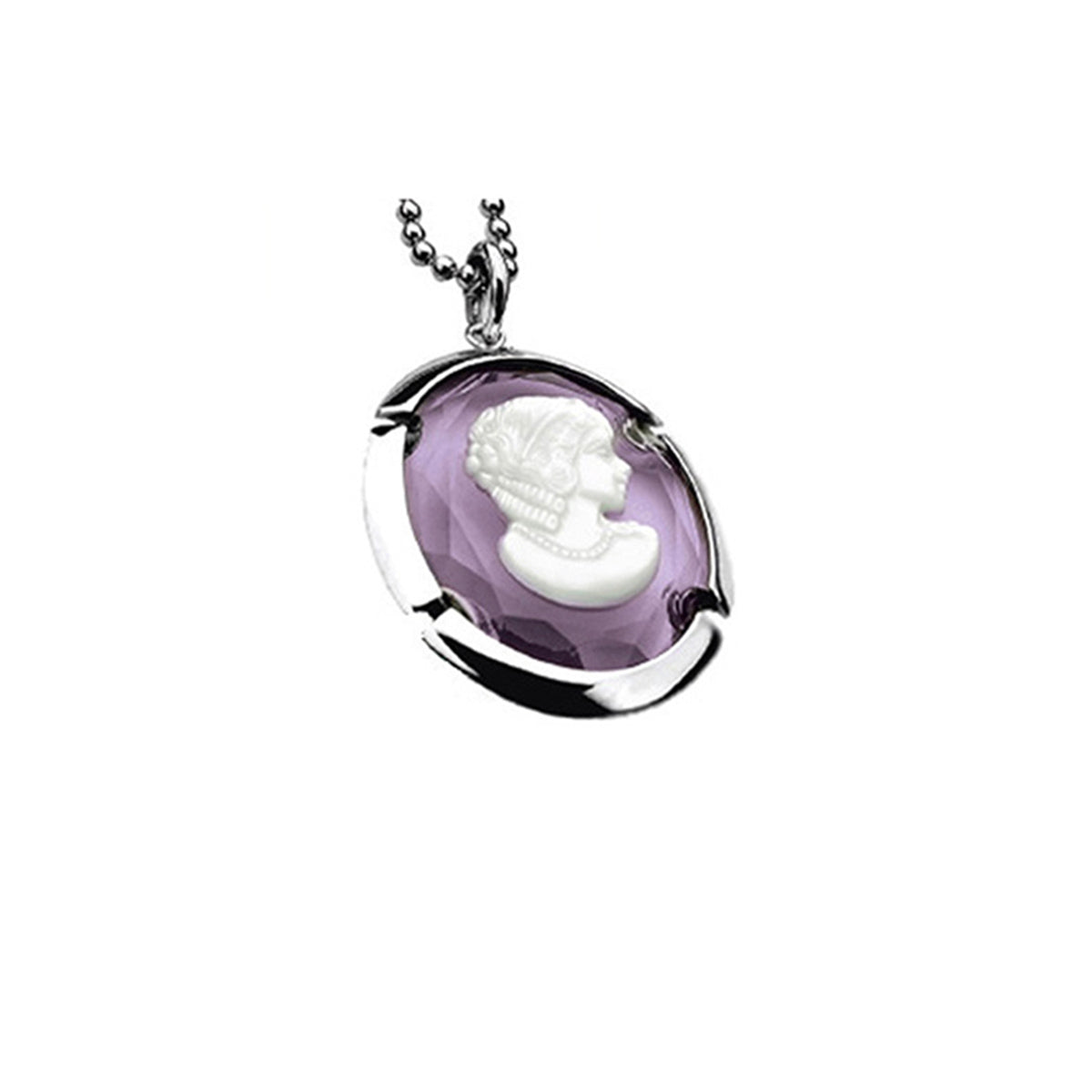 Cameo Pendant Small - Purple - ZIH734