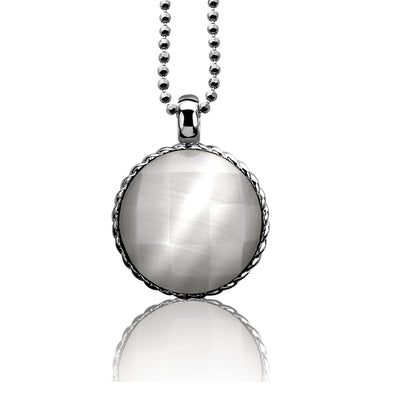 Double Sided Large Pale Grey Pendant - ZIH944