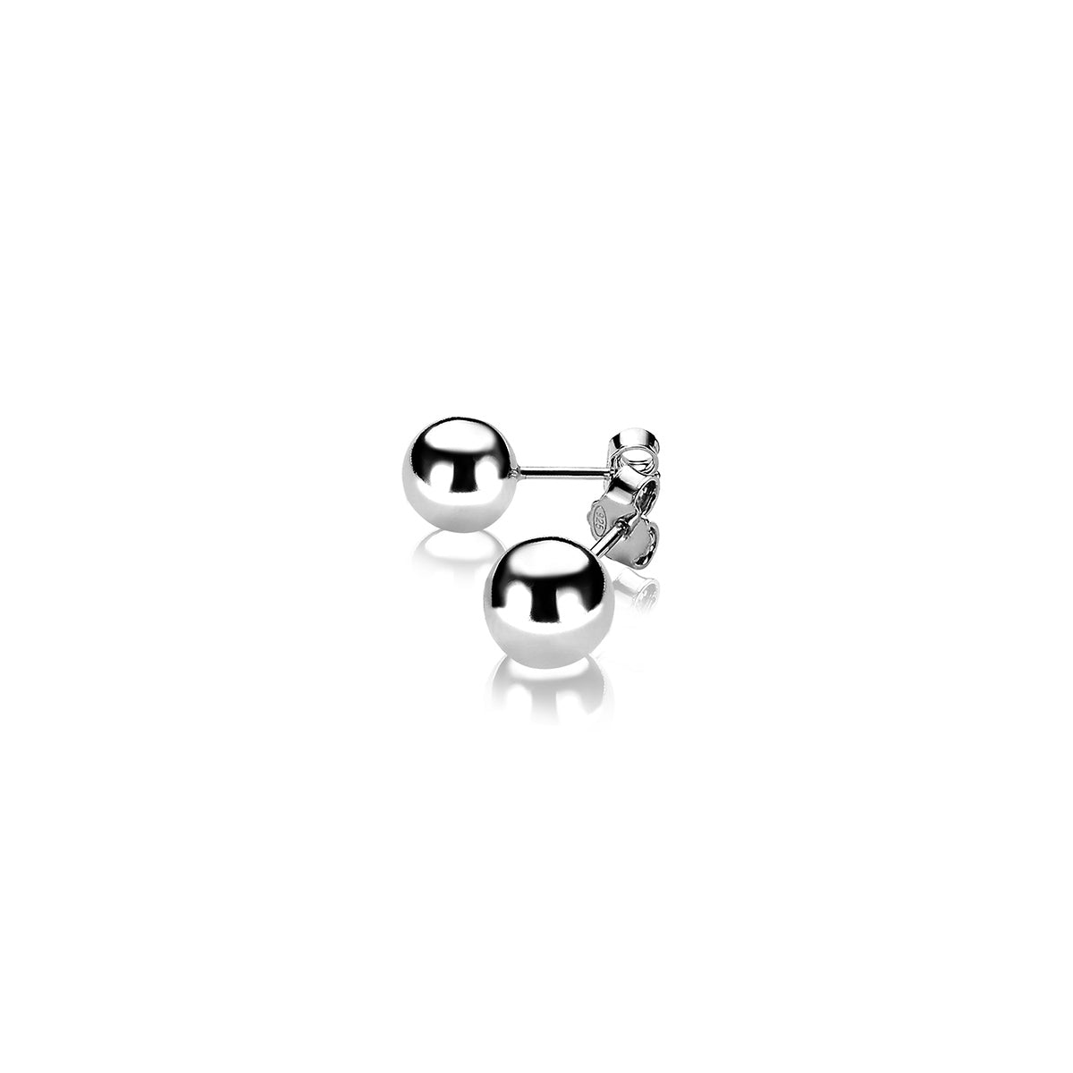 Silver Ball Earring Studs - ZIO716