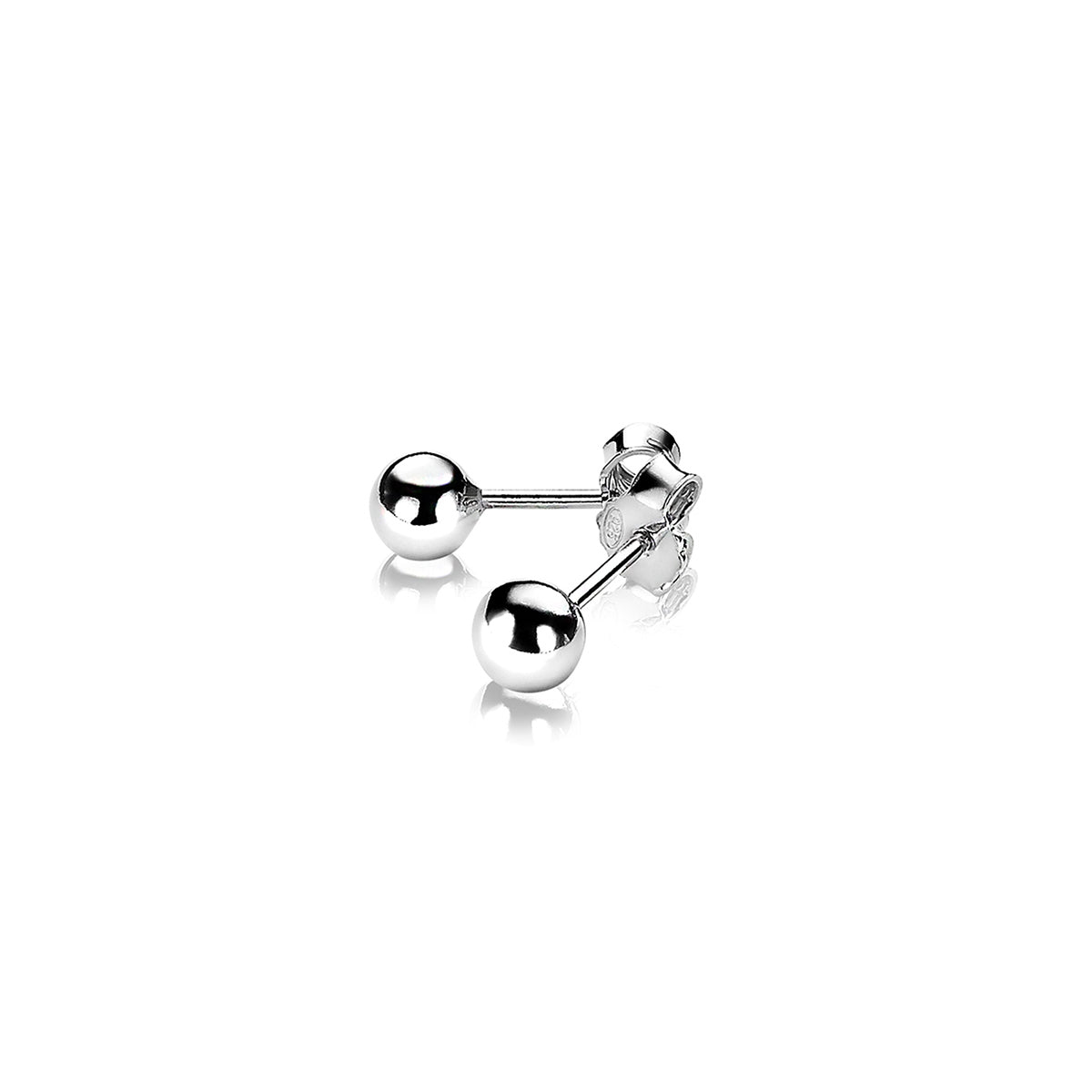 Silver Ball Earring Studs - ZIO808