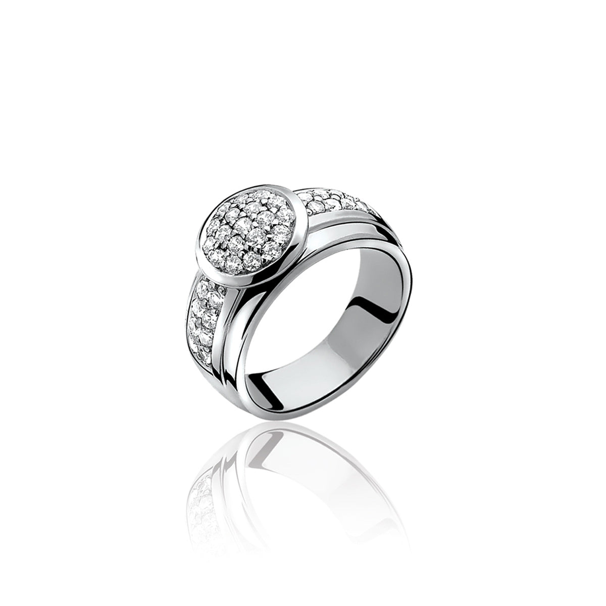 Pavé Set CZ Ring - White - ZIR668