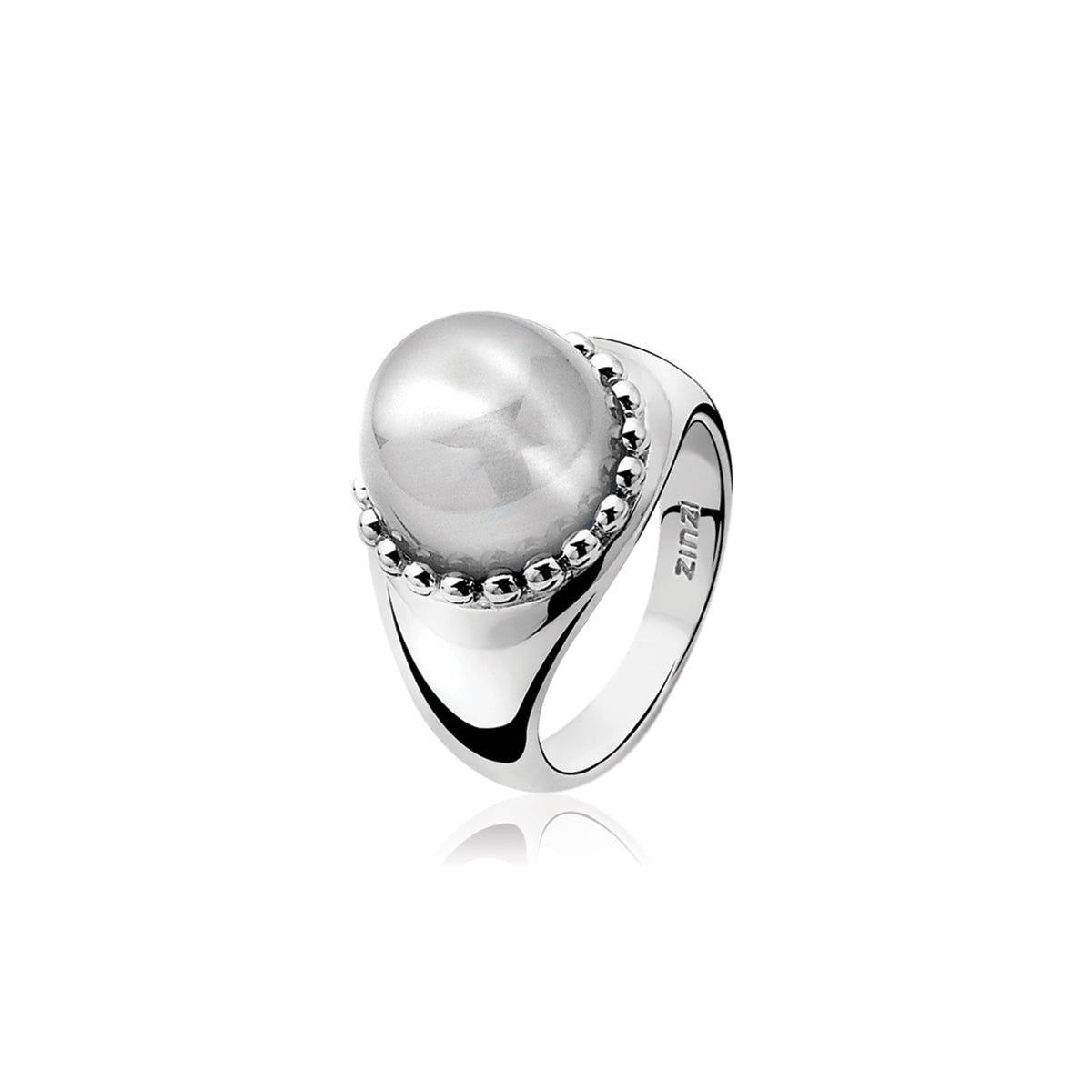 Cats-Eye Sphere Ring - Grey - ZIR792G