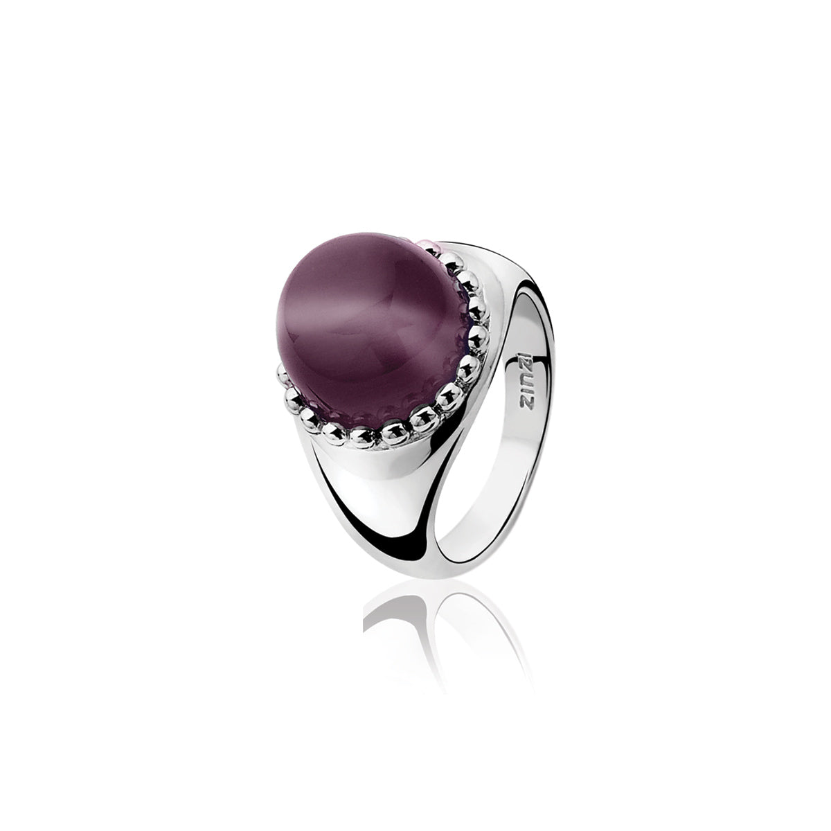 Cats-Eye Sphere Ring - Purple - ZIR792P