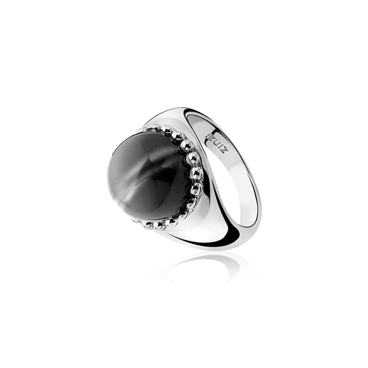 Cats-Eye Sphere Ring - Black - ZIR792Z