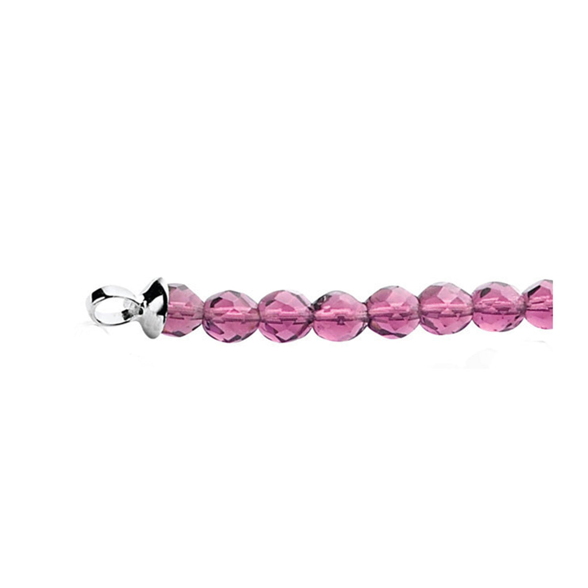 Magenta Bead Bracelet Strand - ZIA401PB